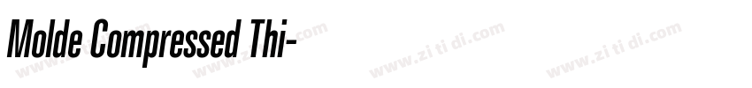 Molde Compressed Thi字体转换